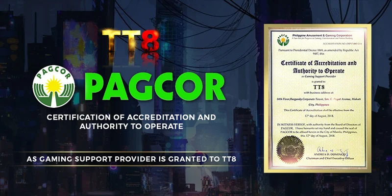 tt8 pagcor certification